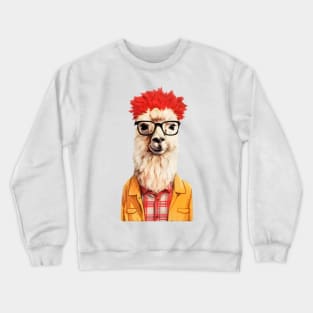 Lama hipster #lama Crewneck Sweatshirt